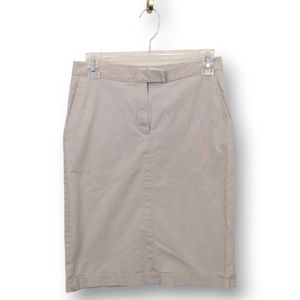 Tommy Hilfiger Khaki Skirt Y2K Stretch Stone Tan Straight Cut Stretch 4